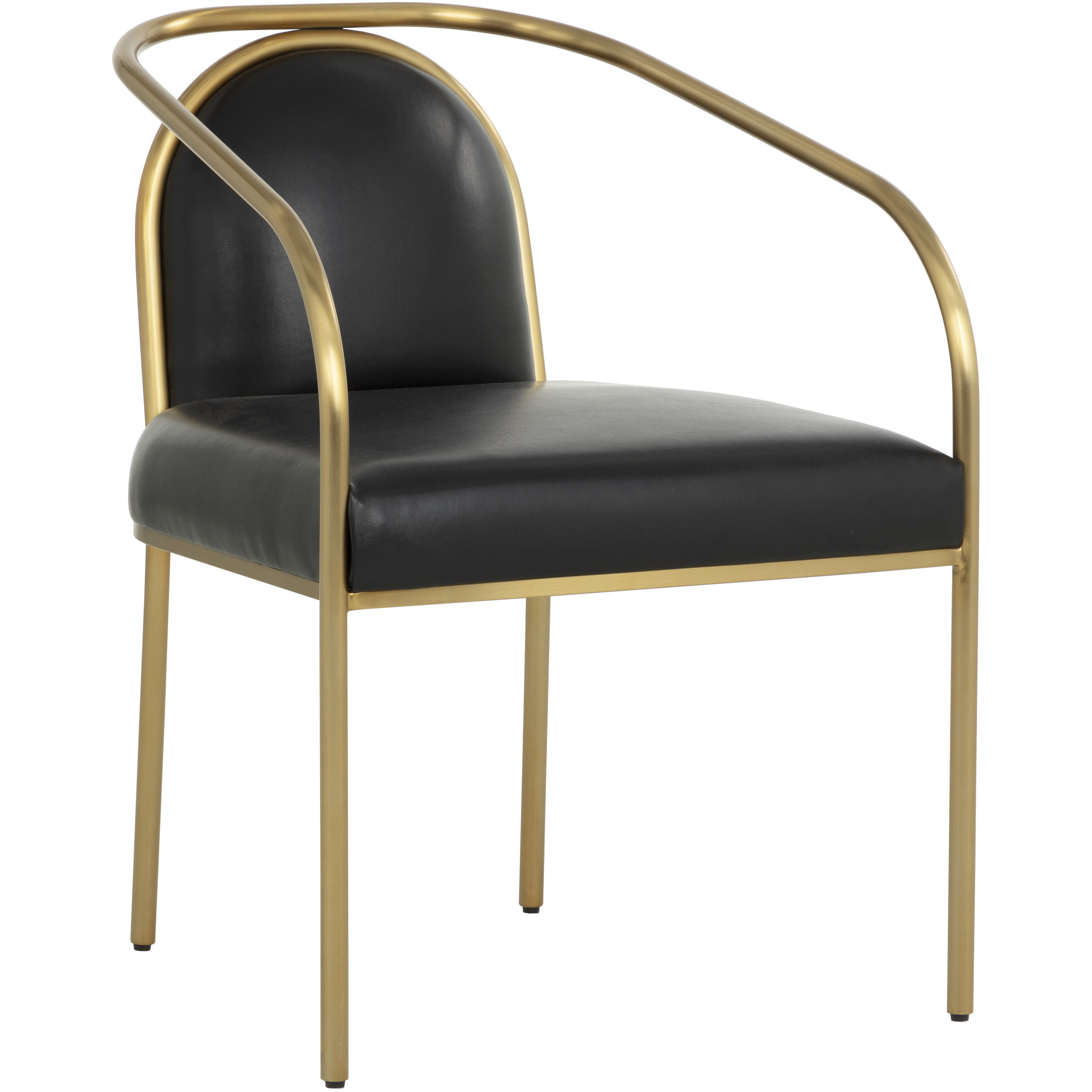 Cicero Cantina Black Dining Armchair